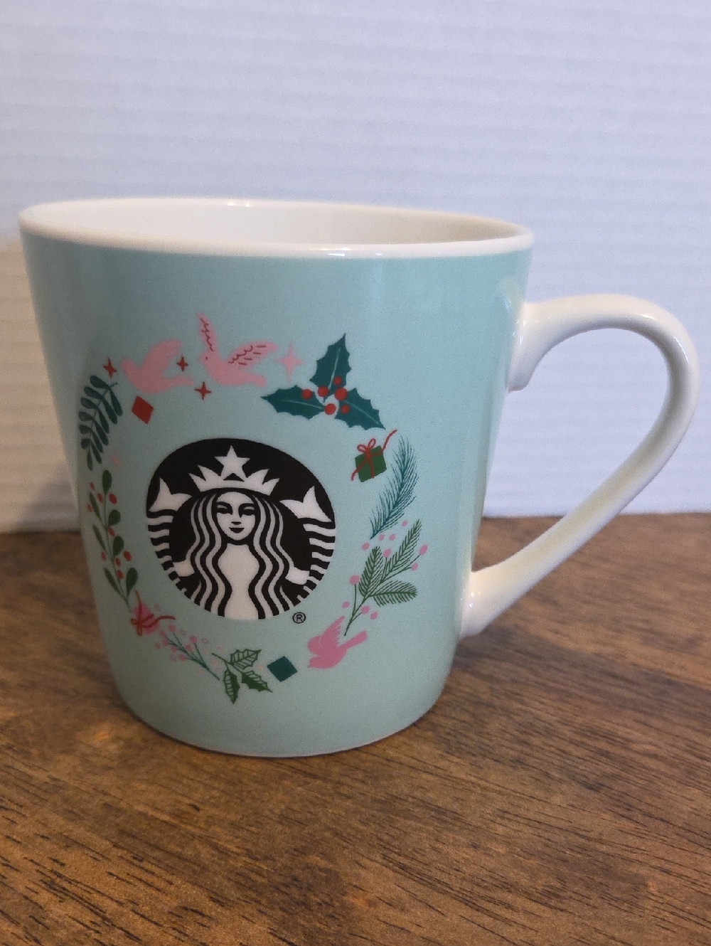 Starbucks Holiday Mint Green Ceramic Mug 2019 18oz